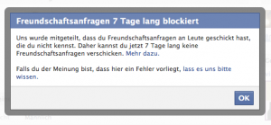 facebook Sperre