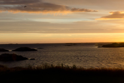 Ein Sonnenuntergang auf Haholmen in Norwegen