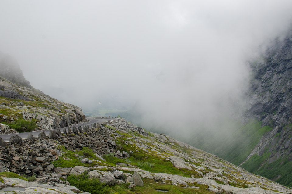 Trollstigen im Nebel