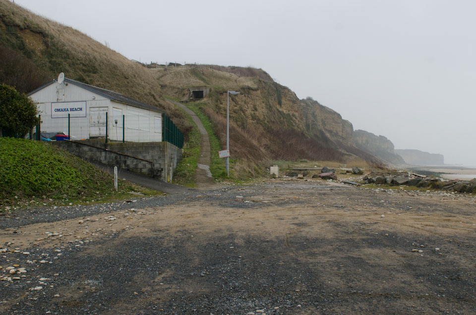 alter Unterschlupf am Omaha Beach, Normandie