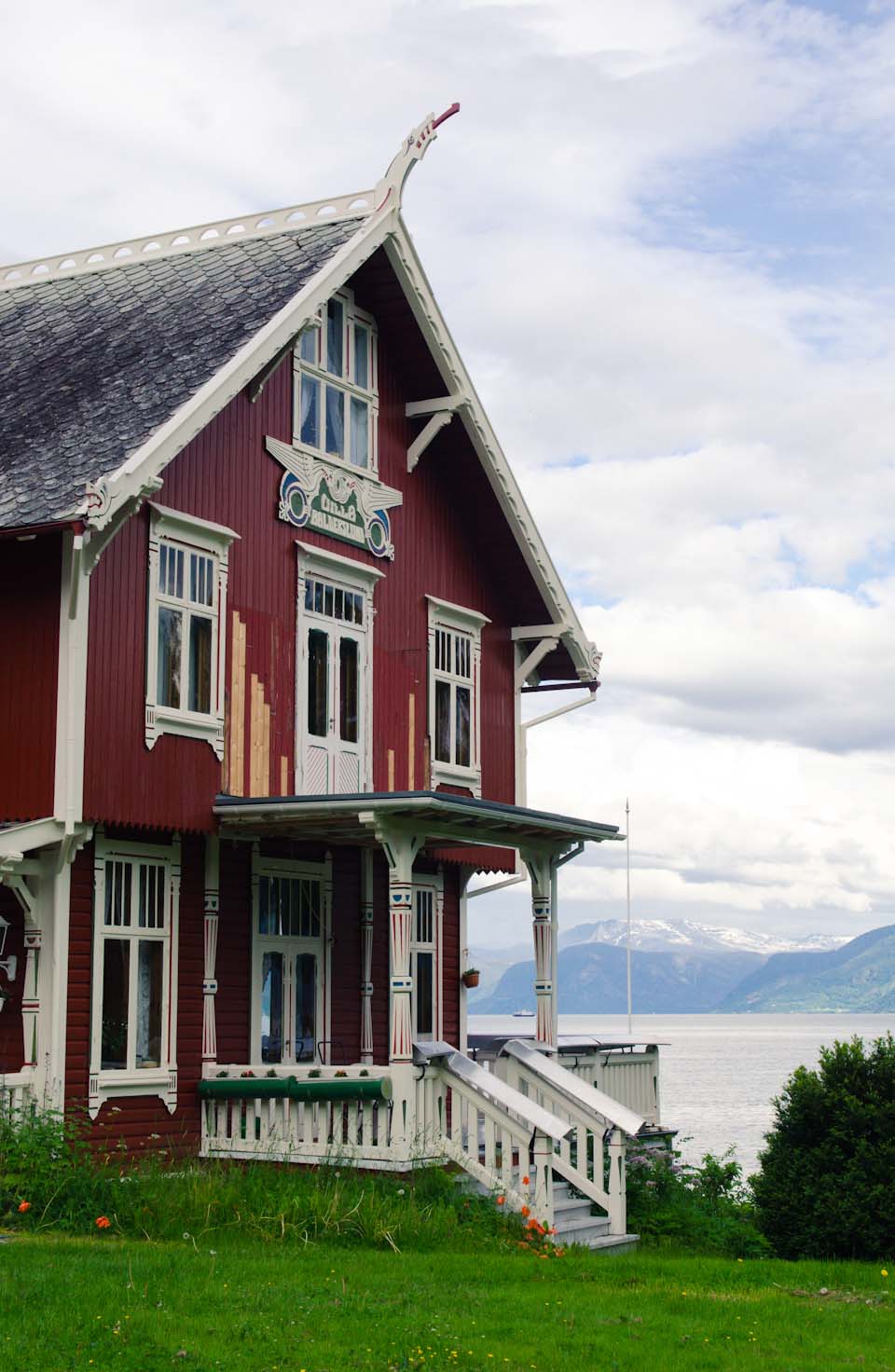 die drachenhäsuer von Balestrand in Norwegen