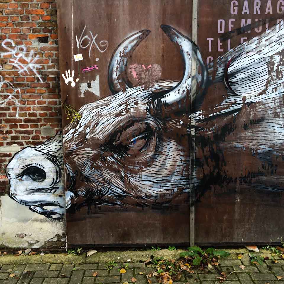 Streetart Doel geisterdorf Belgien 2