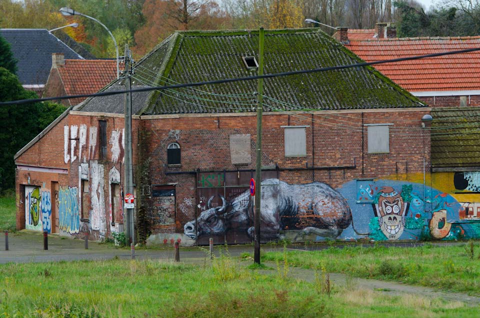 Streetart Doel geisterdorf Belgien 3