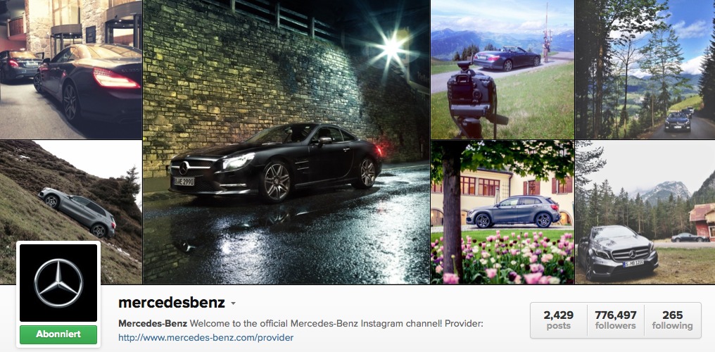 Mercedes-Benz Instagram
