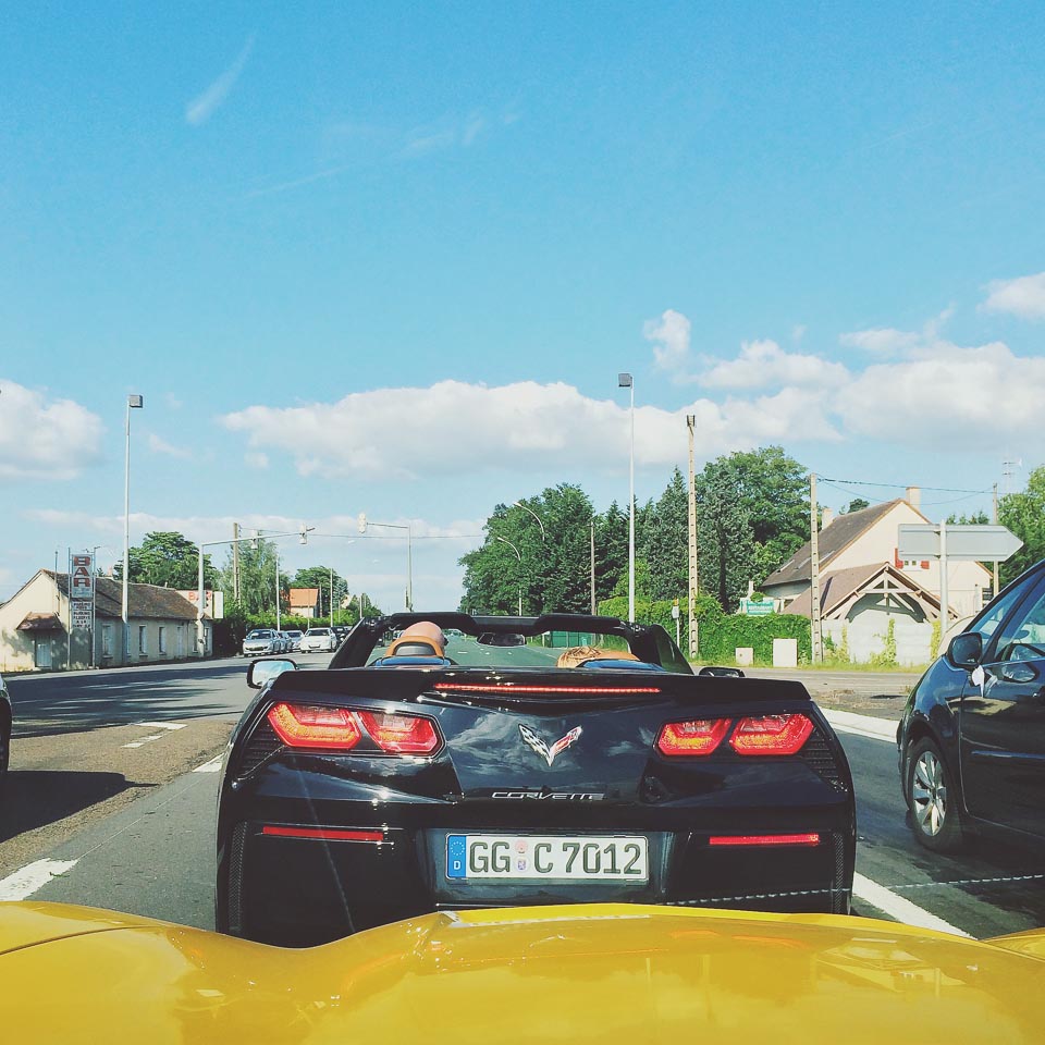 auf dem Weg nach Le Mans in der C7