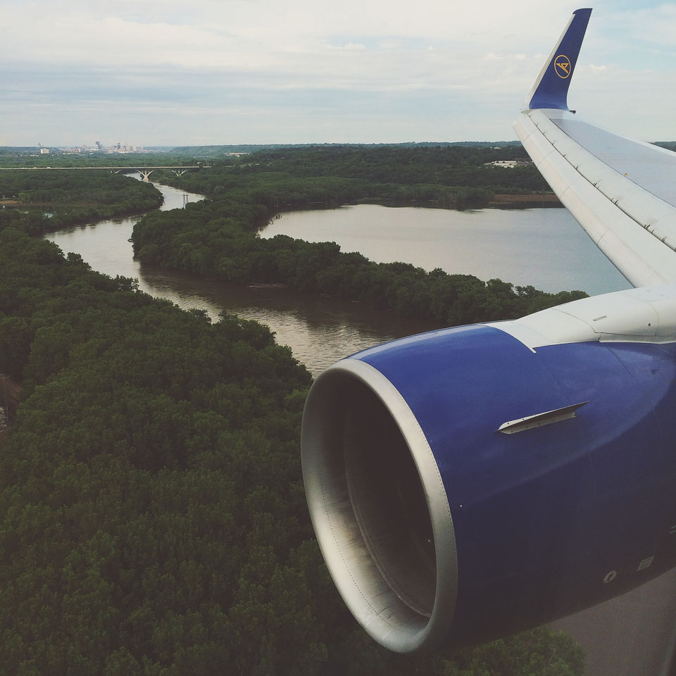 Inflight view Minneapolis