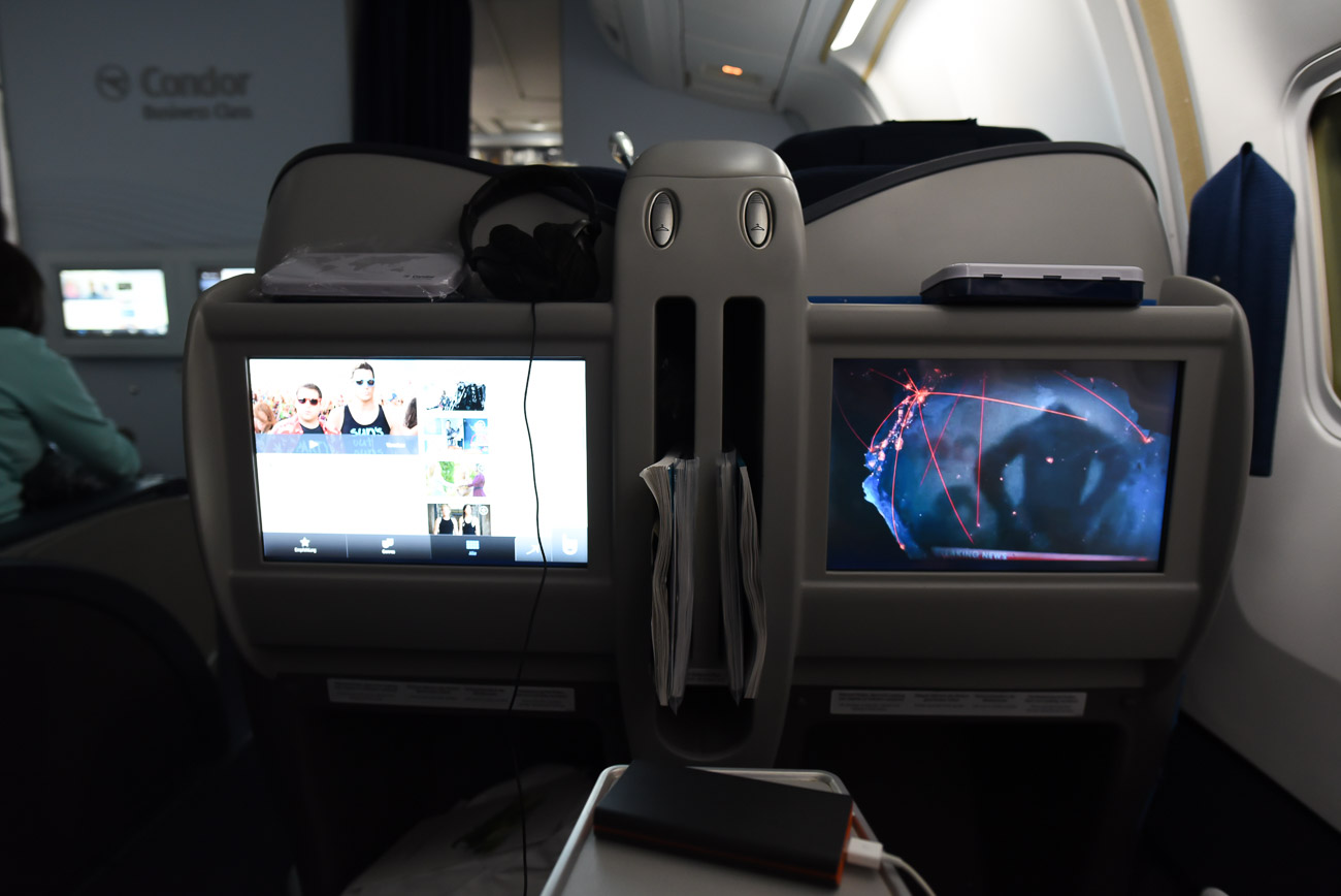 Langstreckenflug in der neuen Condor Business Class