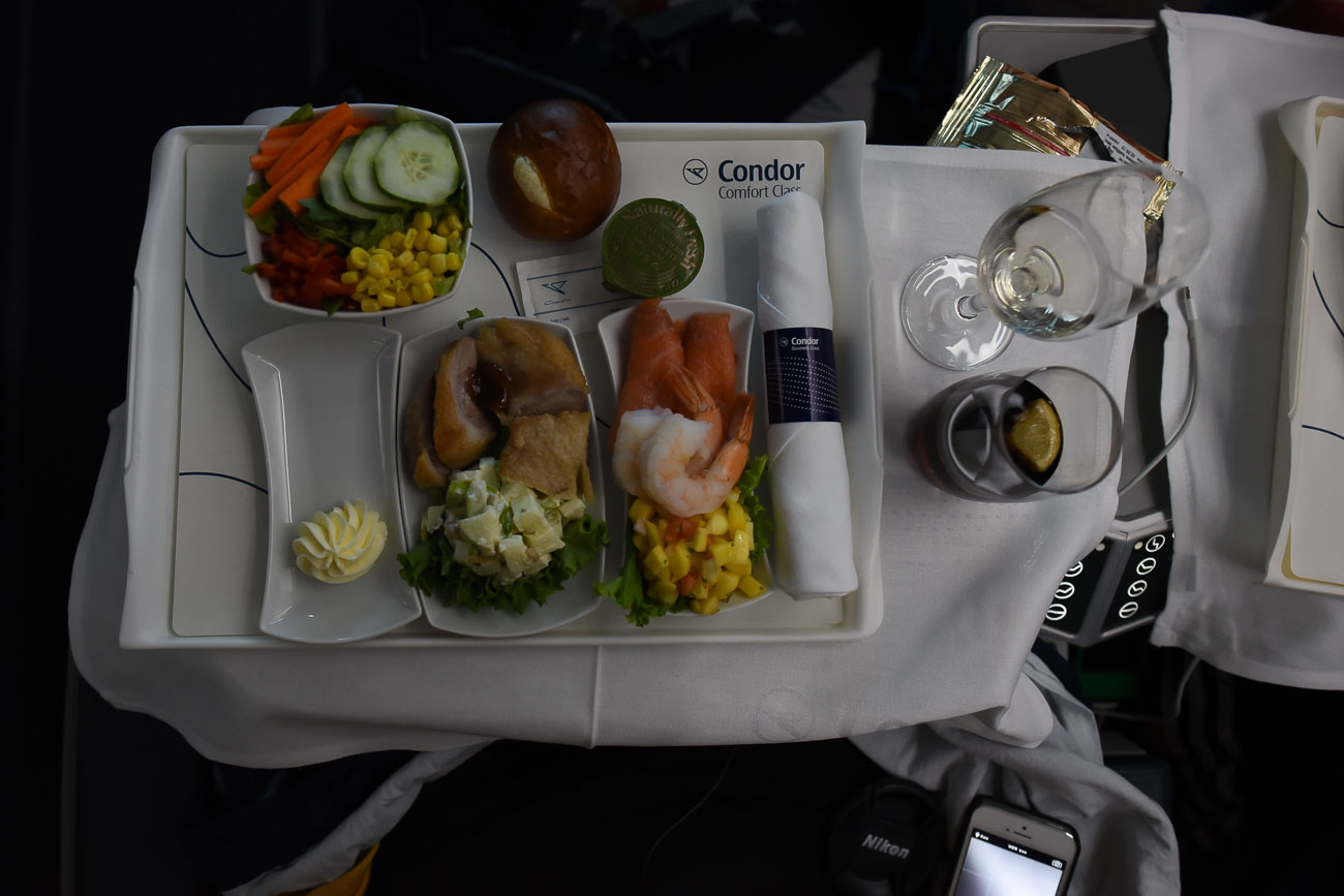 Langstreckenflug in der neuen Condor Business Class