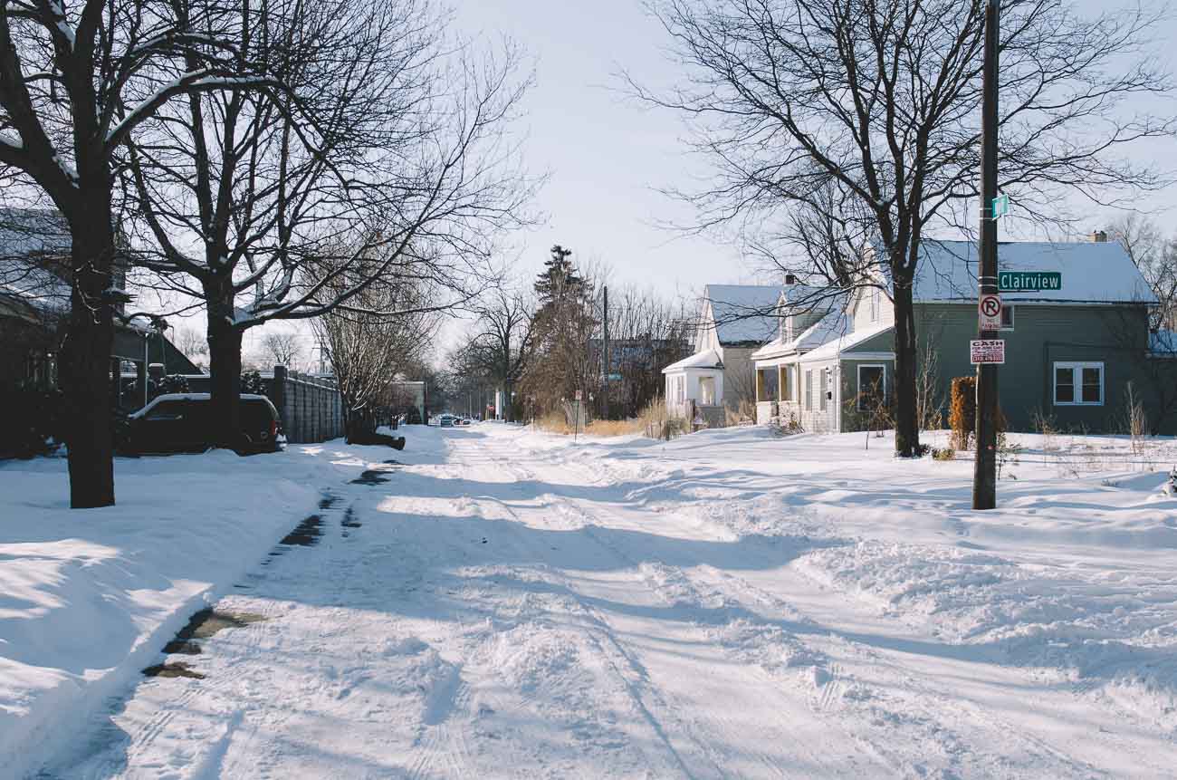 Reiseführer Detroit Metro Detroit Schnee