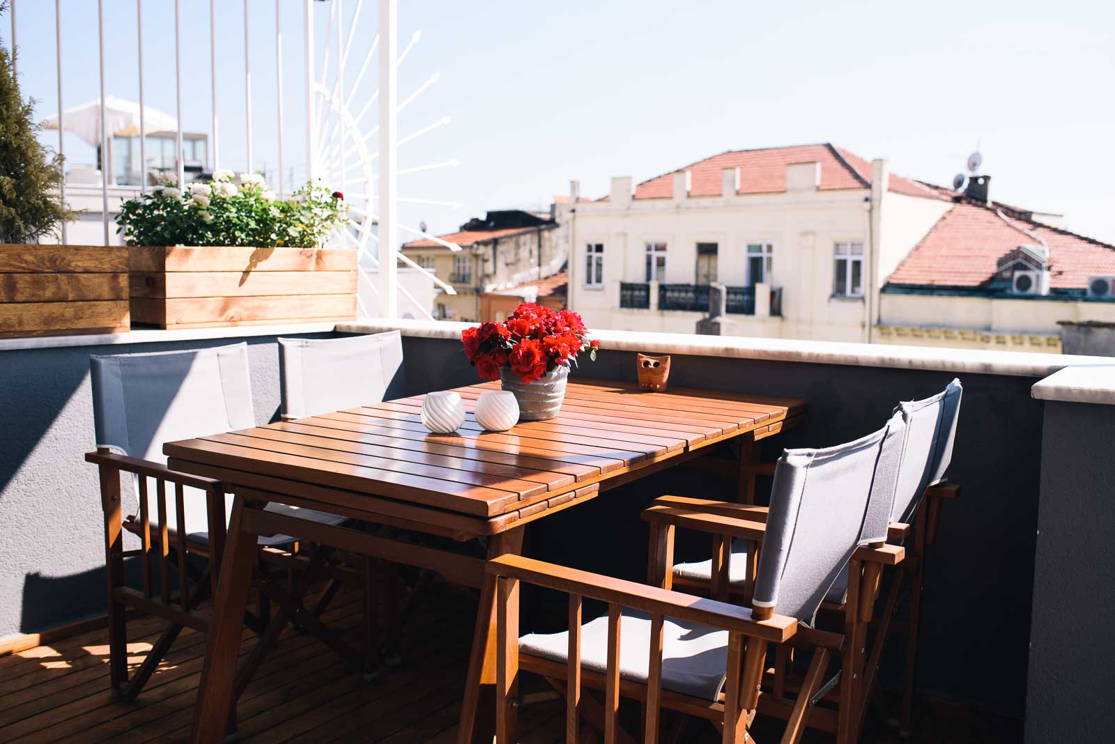 Dachterrasse in Istanbul Galata