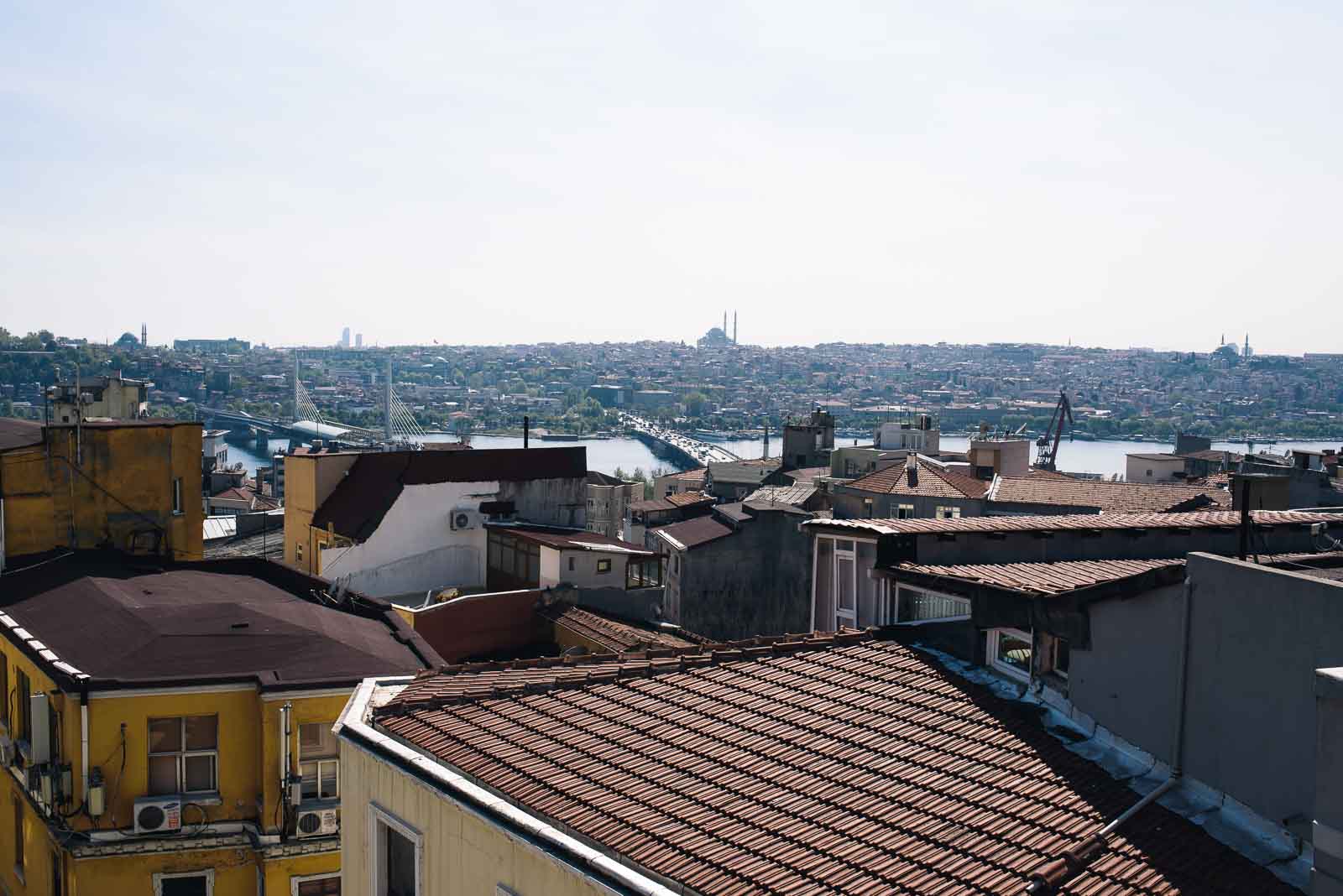 Dachterrasse in Istanbul Galata