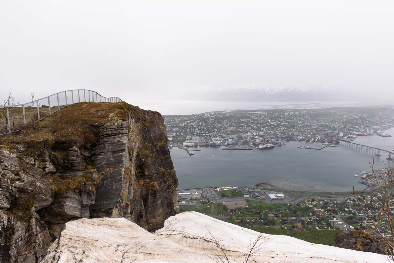 Tromsø von oben - der Fjellheisen