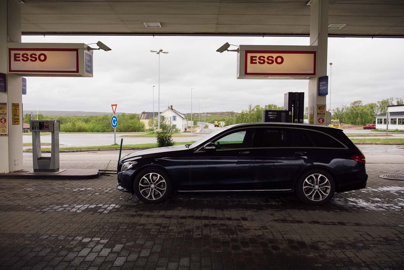 Tanken in der Arktis in Norwegen