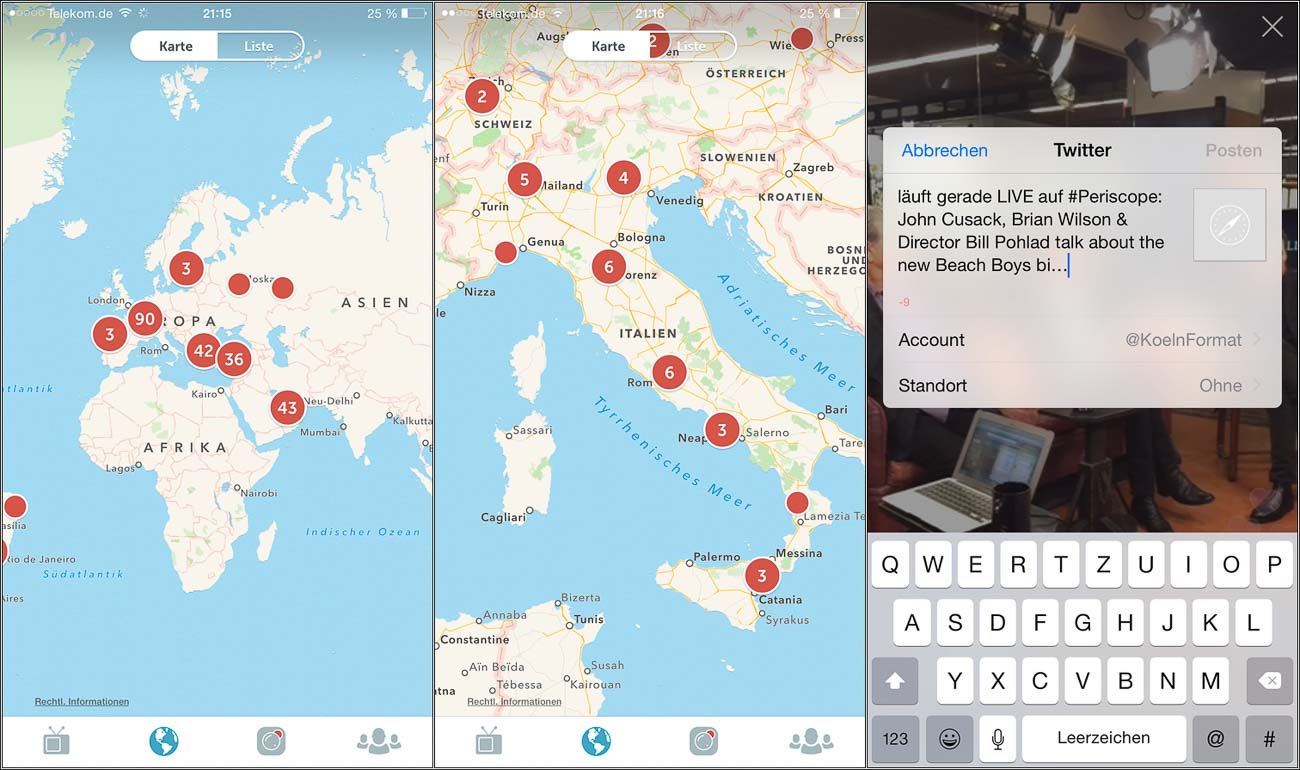 Periscope Update - die Neuerungen der Livestream App Periscope