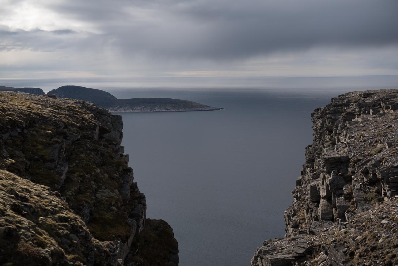 Aussicht auf das Meer vom Nordkap