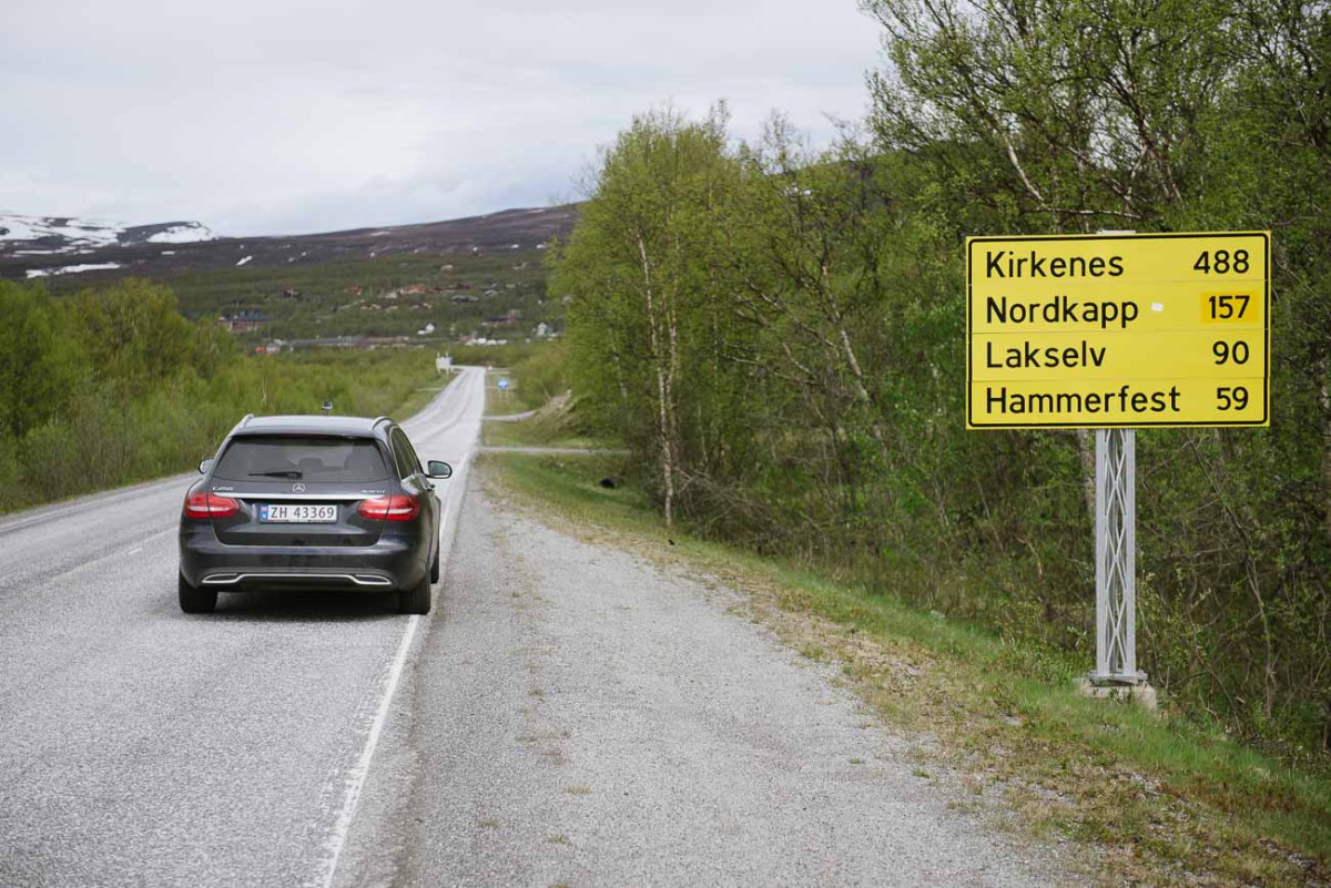 Nordkap Mit Dem Auto