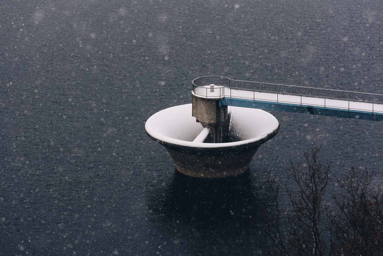 Blick vom Skywalk Biggesee