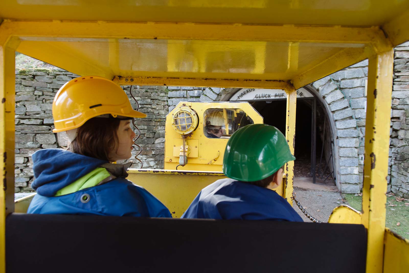 Einfahrt Schaubergwerk Erzgebirge 