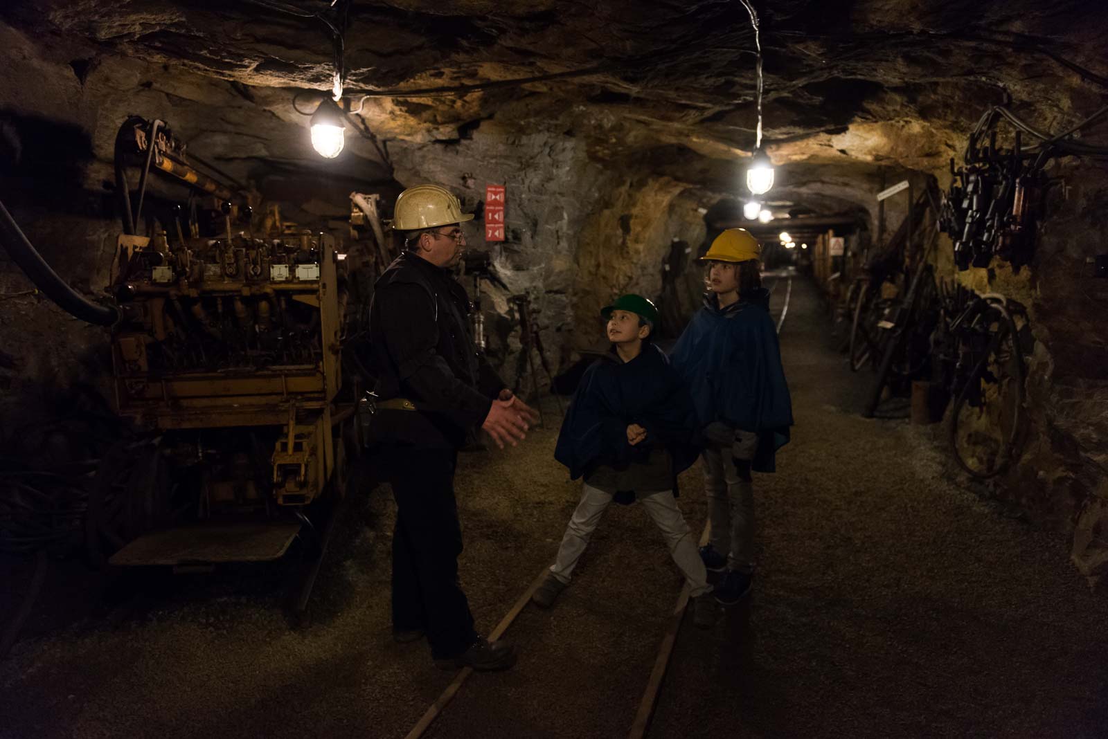 Im Besucherbergwerk Markus-Röhling-Stolln in Annaberg im Erzgebirge