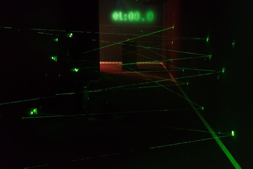 Laserparcours im Deutschen Spionagemuseum